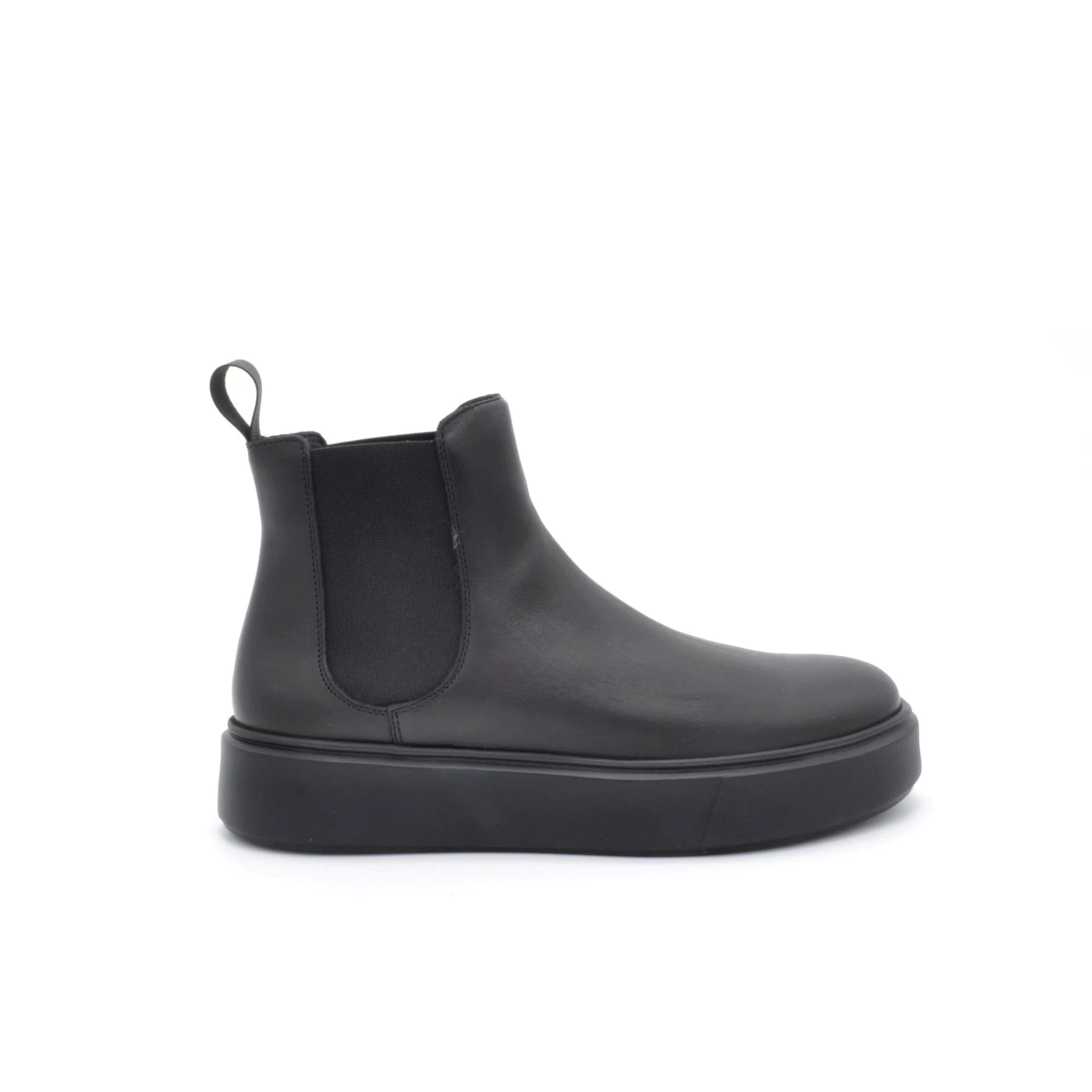 Frau 41L2 stivaletti chelsea boot in pelle nero