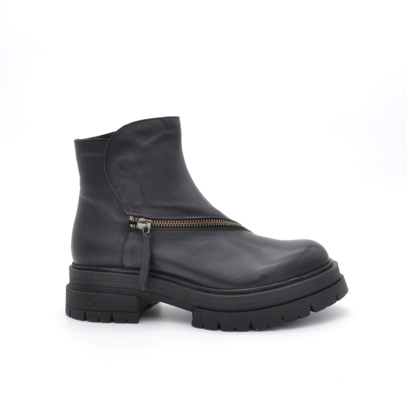 Bueno WD2400 stivaletti in pelle nero con zip