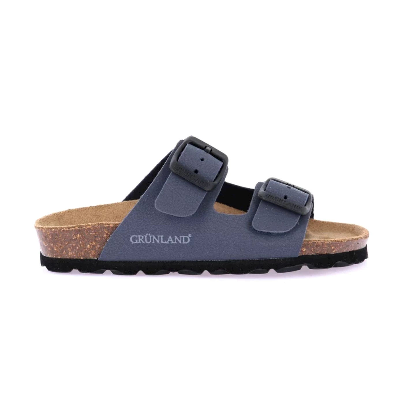 Grunland CB 1537 Luce sandalo a ciabatta due fibbie blue