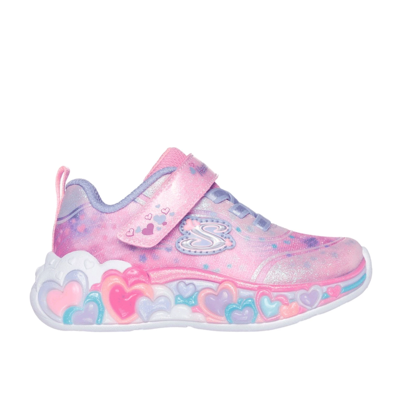 Skechers  302696N scarpa sportiva bambina tessuto con luci