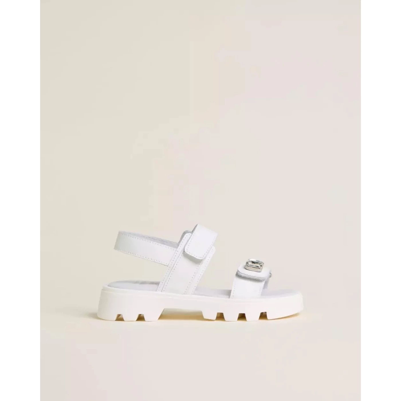 Nero Giardini jr E533353F sandalo bambina in pelle bianco