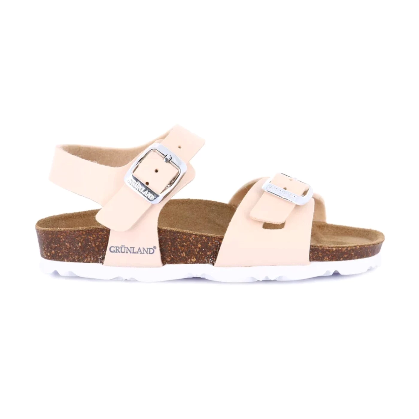 Grunland SB 1569 sandalo bambina cipria due fibbie