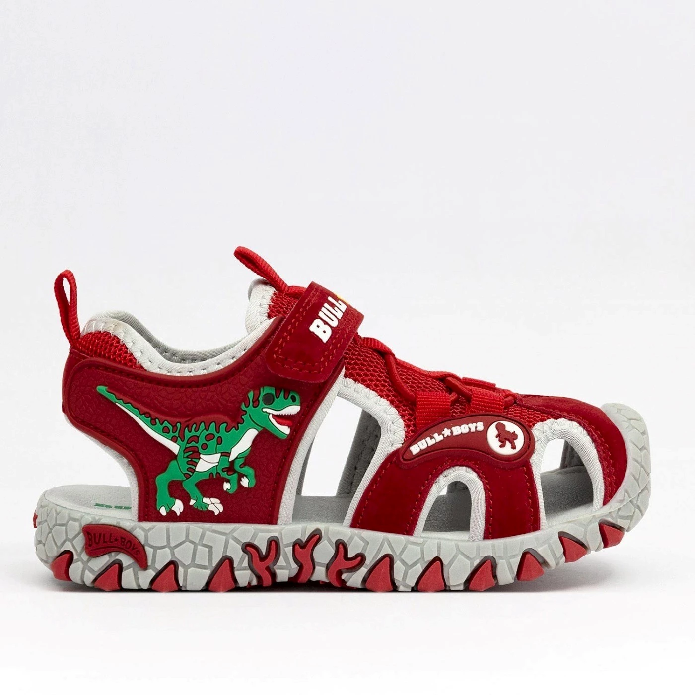 Bull Boys DNCL3144 sandalo sneakers in mesh rosso con luci