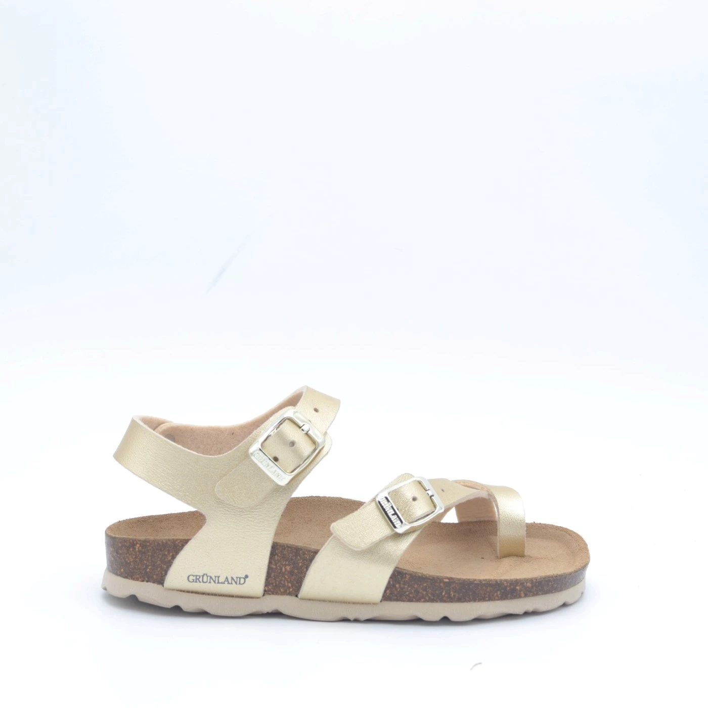 Grunland SB 1895  sandalo bambina infradito platino