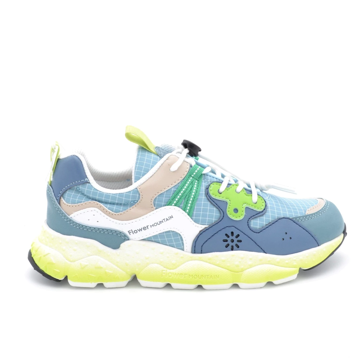 Flower Mountain Yamano 3 sneakers bambini in tessuto cielo