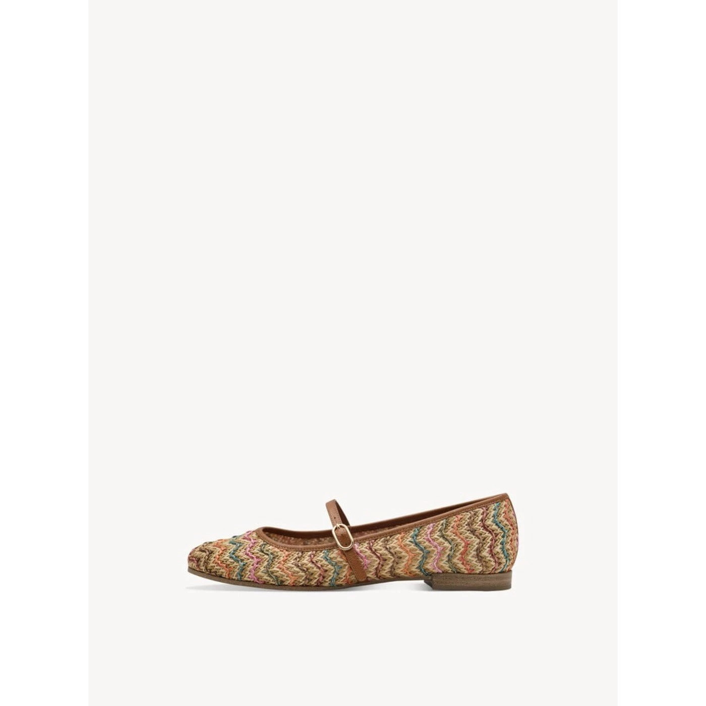 Tamaris 22146 ballerina donna rafia multicolor con cintino