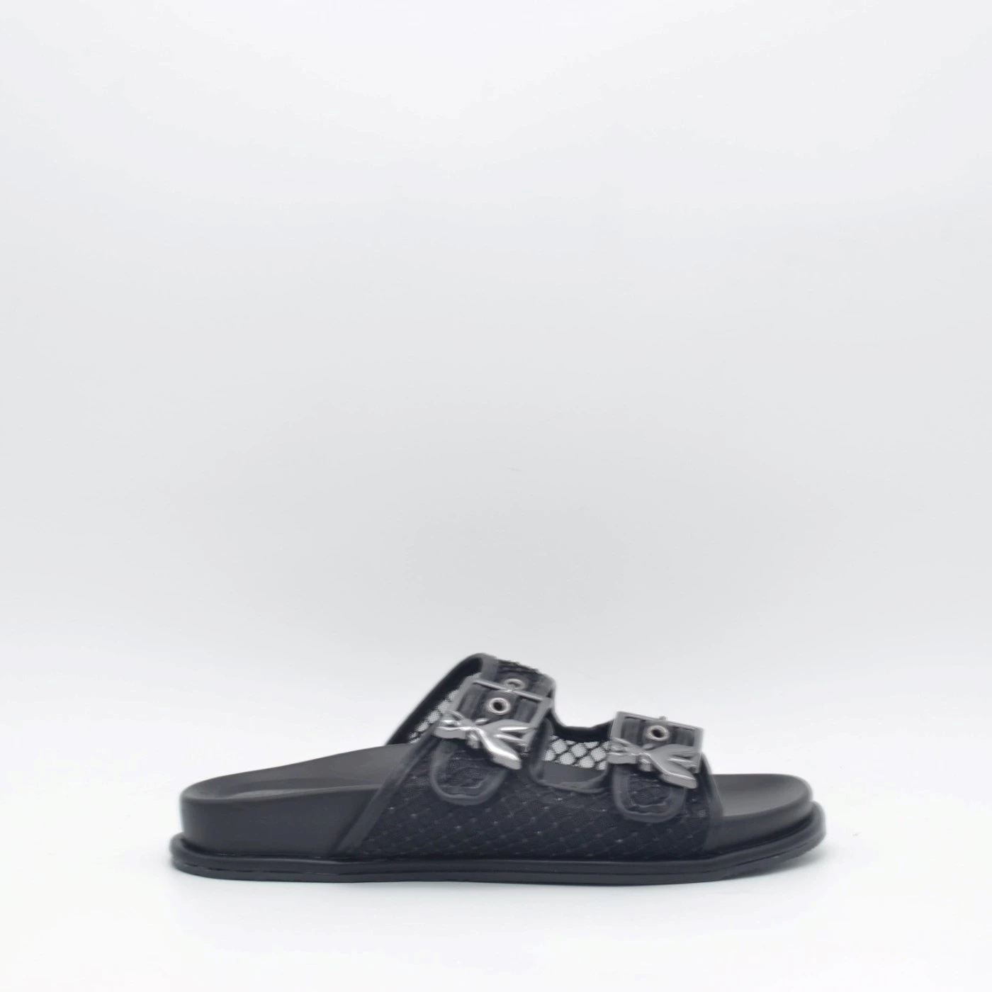 Patrizia Pepe 339 01 sandalo doppia fascia nero fondo fusbet
