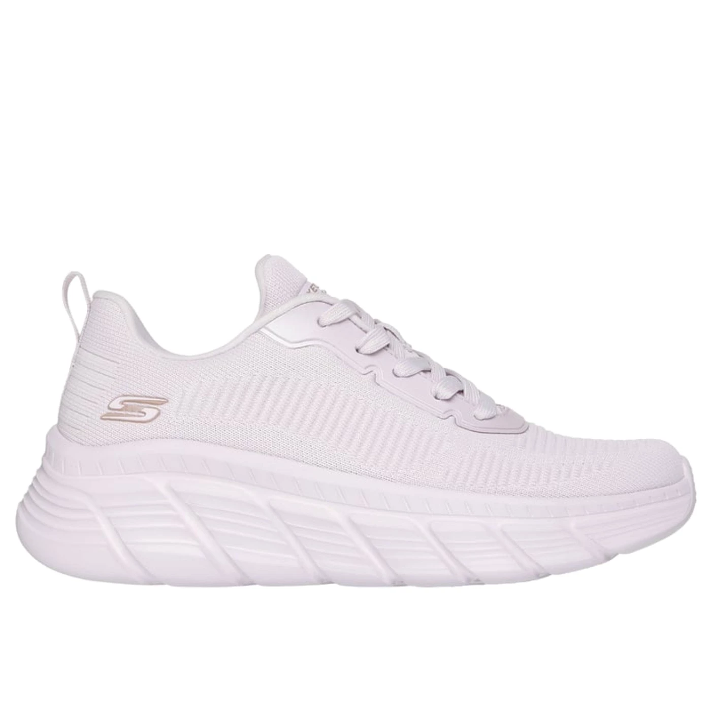 Skeachers 117385 Bobs scarpa sportiva donna in tessuto lilla