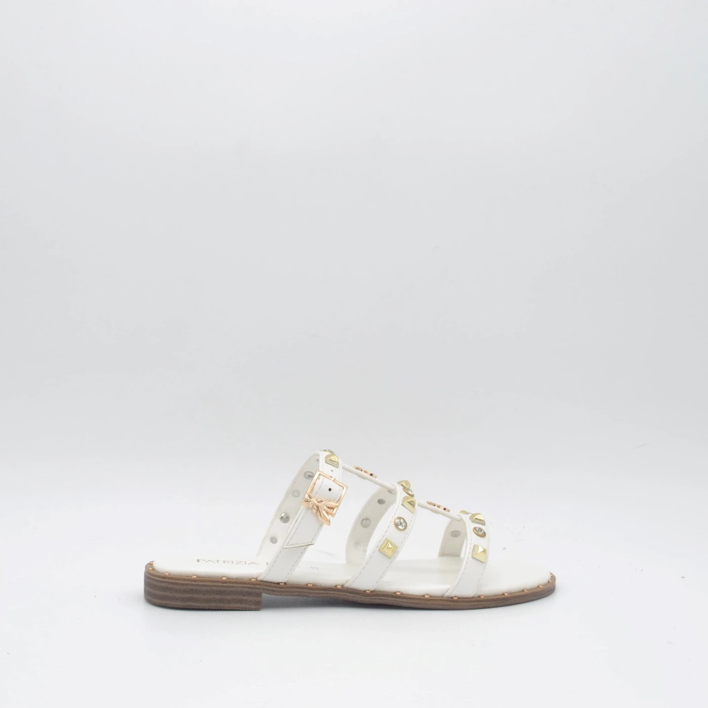 Patrizia Pepe PPJ 344 06 sandalo a ciabatta piano bianco