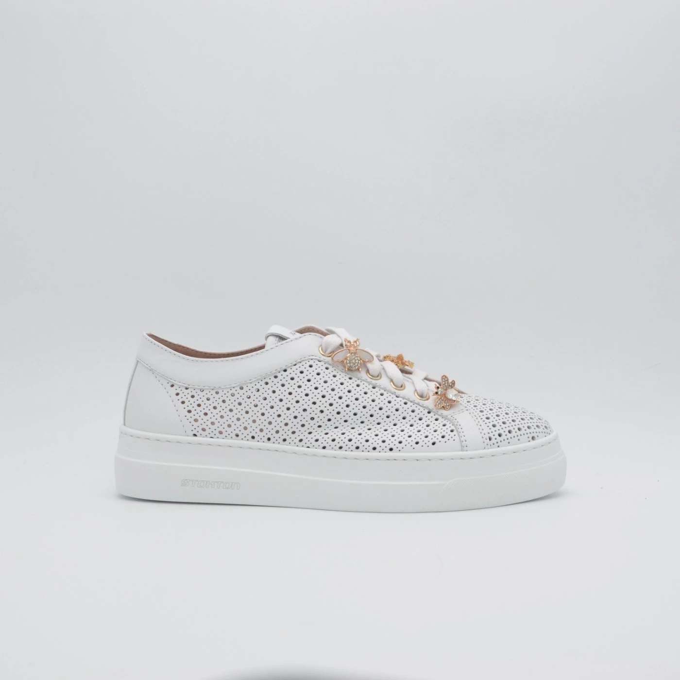 Stokton 140-D sneakers nappa bianca