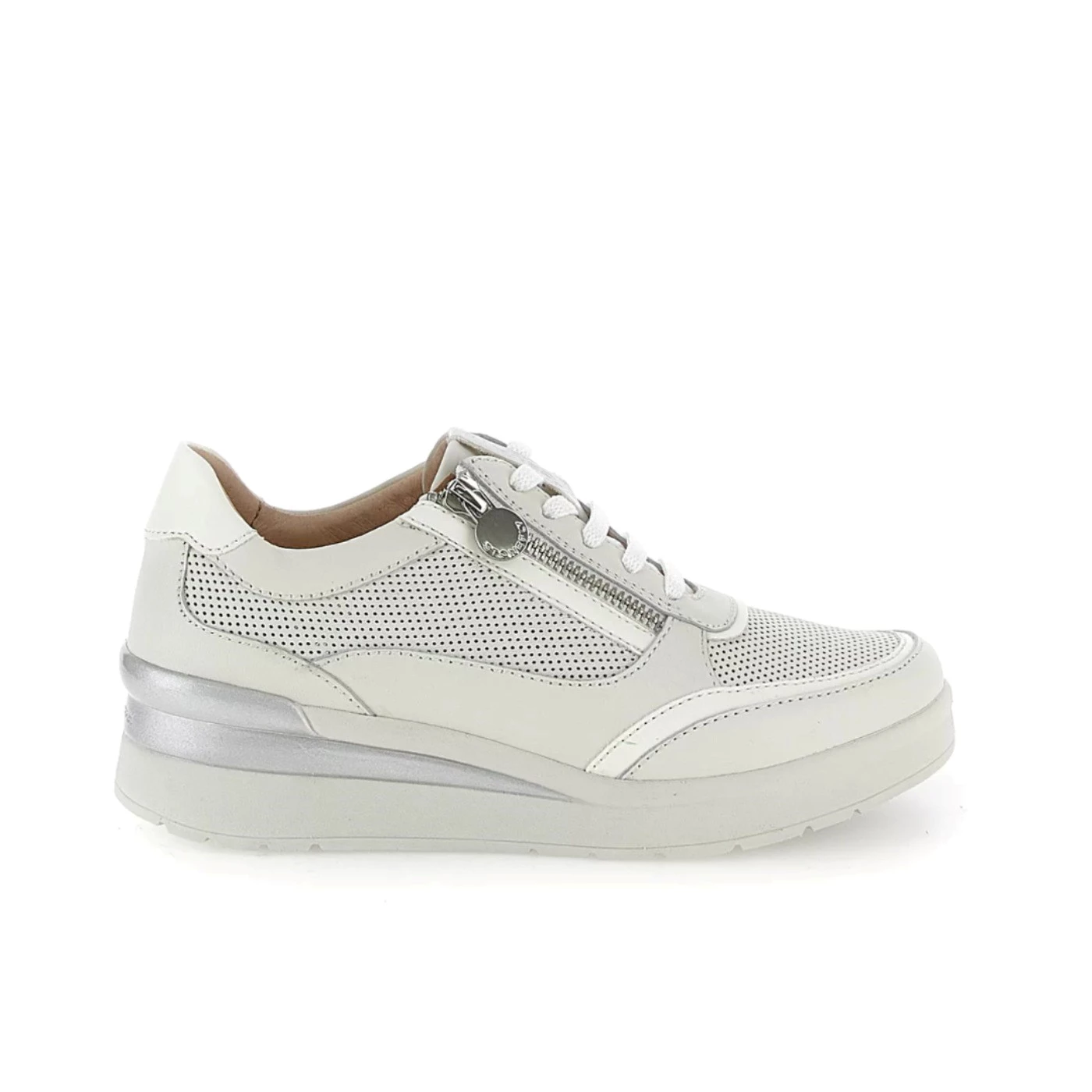 Stonefly 220739 sneaker donna in pelle avorio