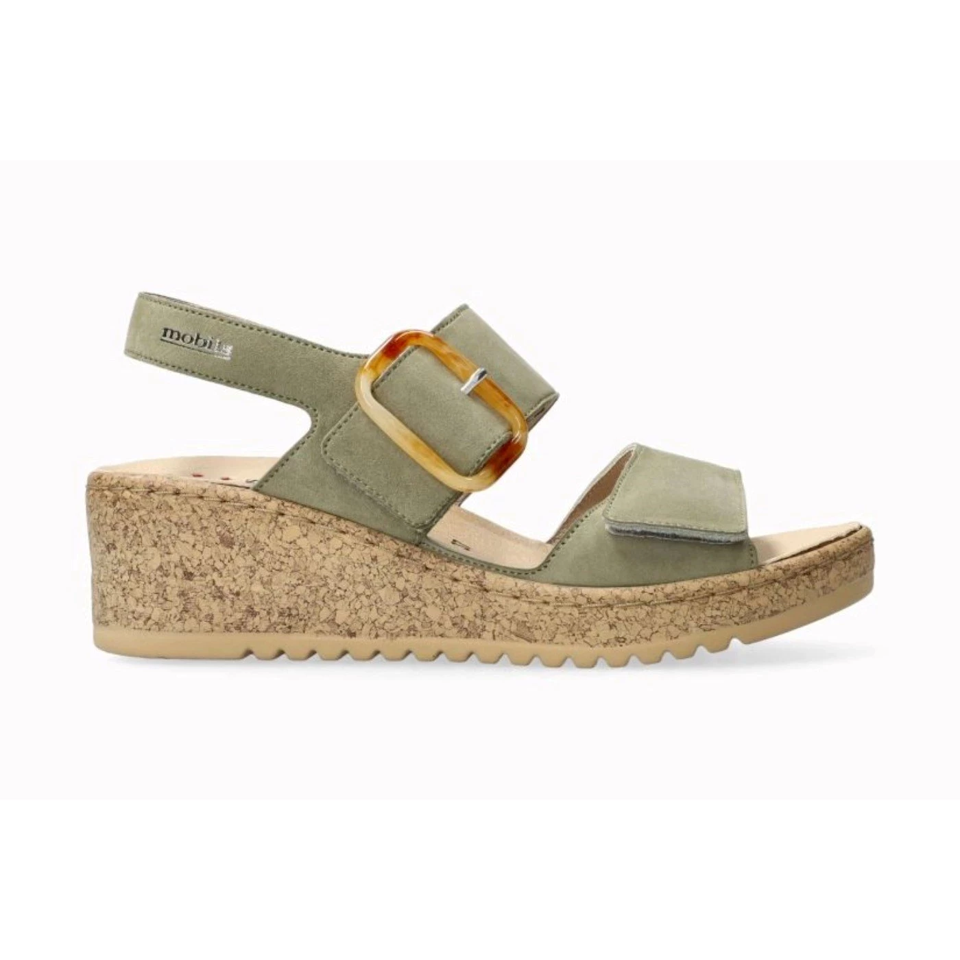 Mephisto Nasma sandalo donna zeppa salvia linea comfort