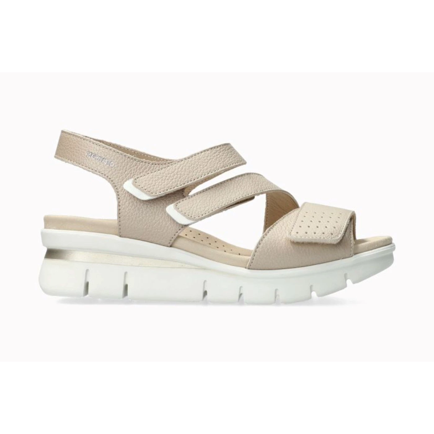 Mephisto RICIA sandalo donna tre velcri in pelle beige