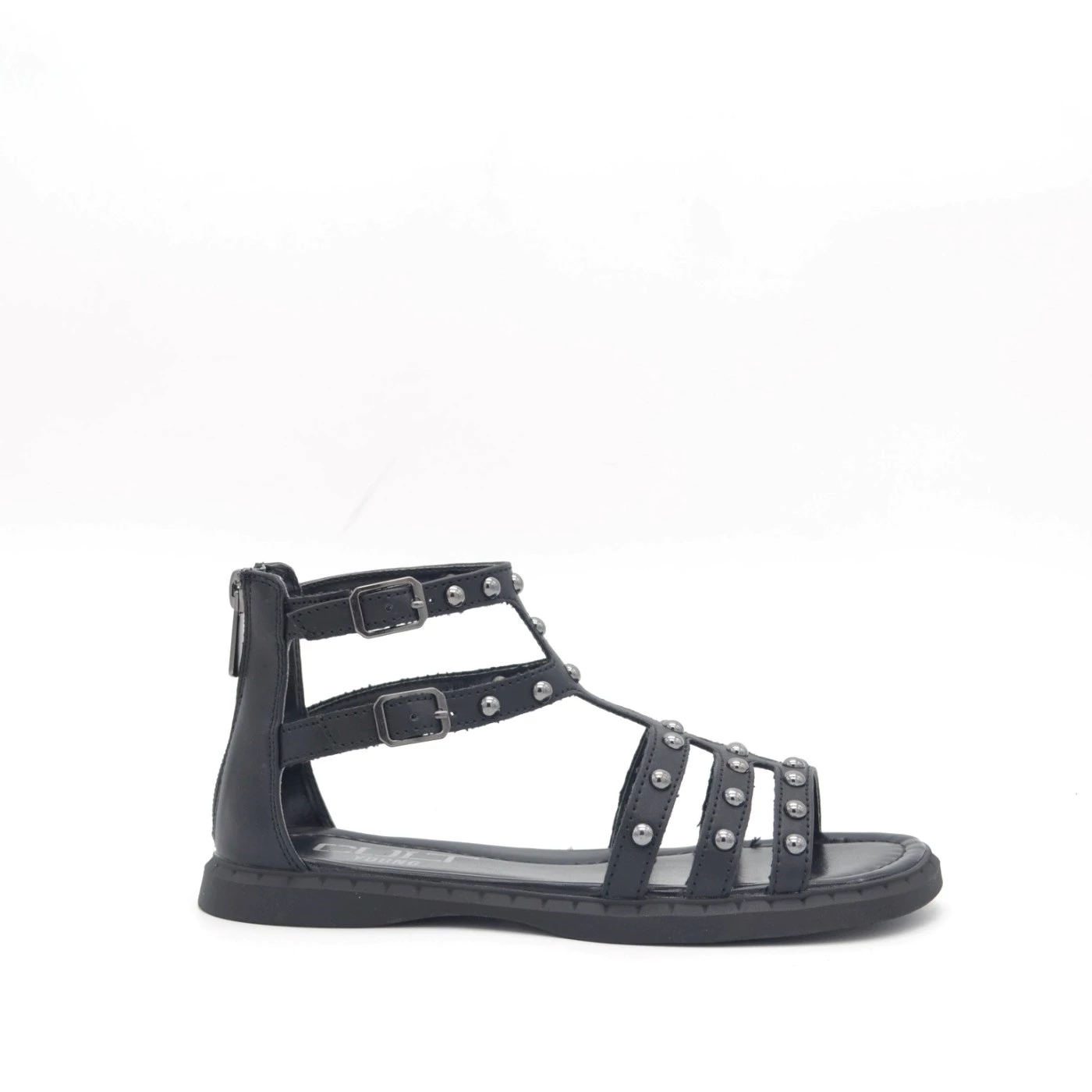 Cult T252 sandalo alla schiava nero con dietro.