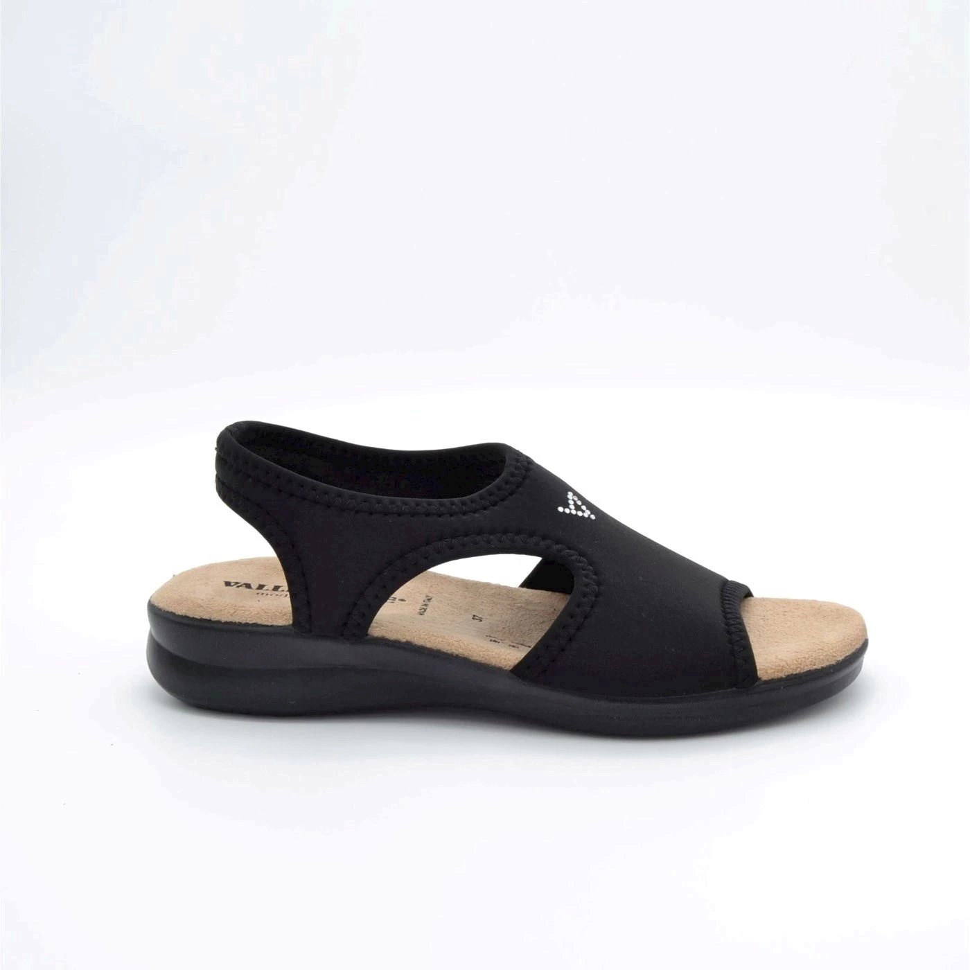 Valleverde 25322 sandalo linea comfort in tessuto elasticizzato