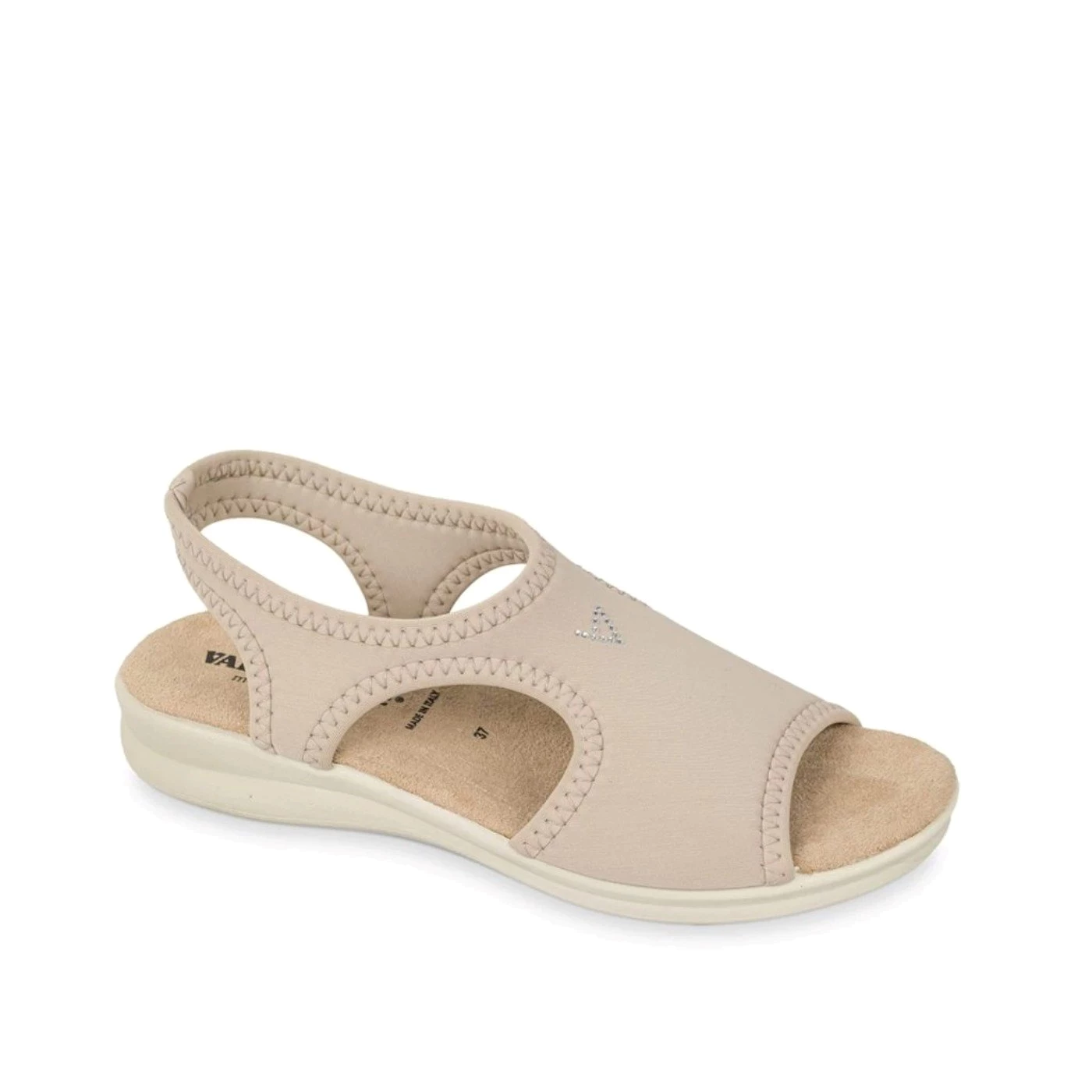 Valleverde 25322 sandalo linea comfort in elasticizzato beige