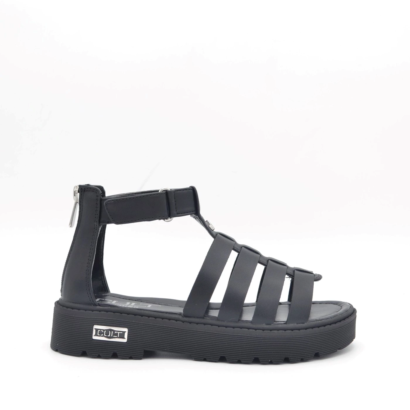 Cult T270 sandalo donna nero con dietro.