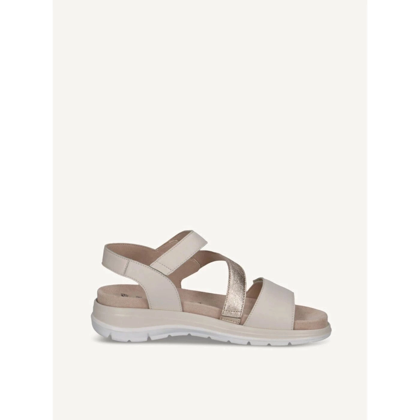 Caprice 28716 sandalo donna pelle beige plantare estraibile