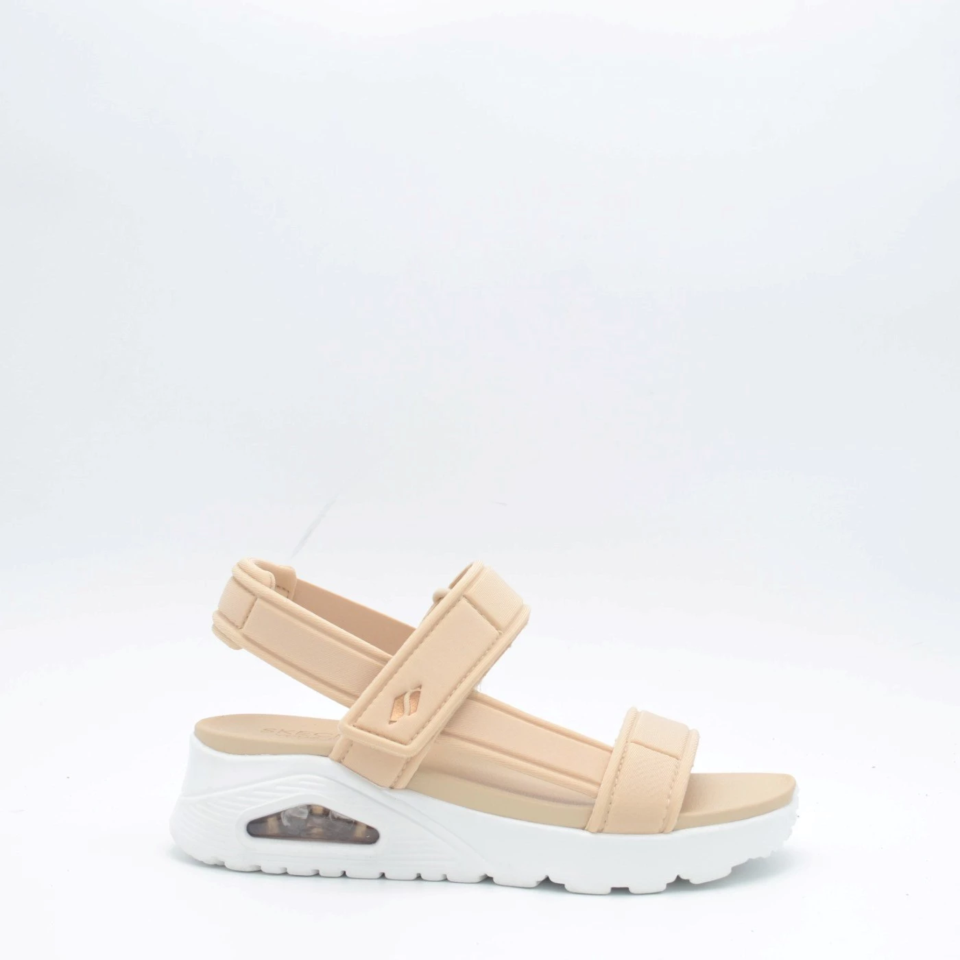 Skechers 119813 uno summer sandalo due fasce beige