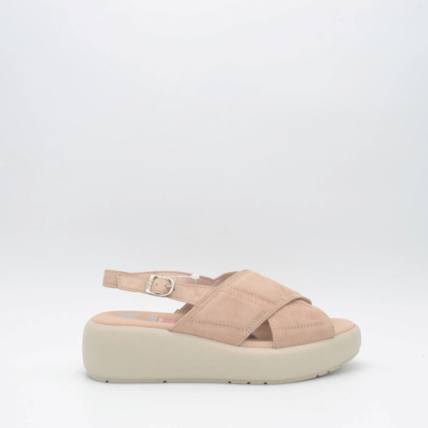Callaghan 34003 sandalo donna con zeppa in camoscio nude