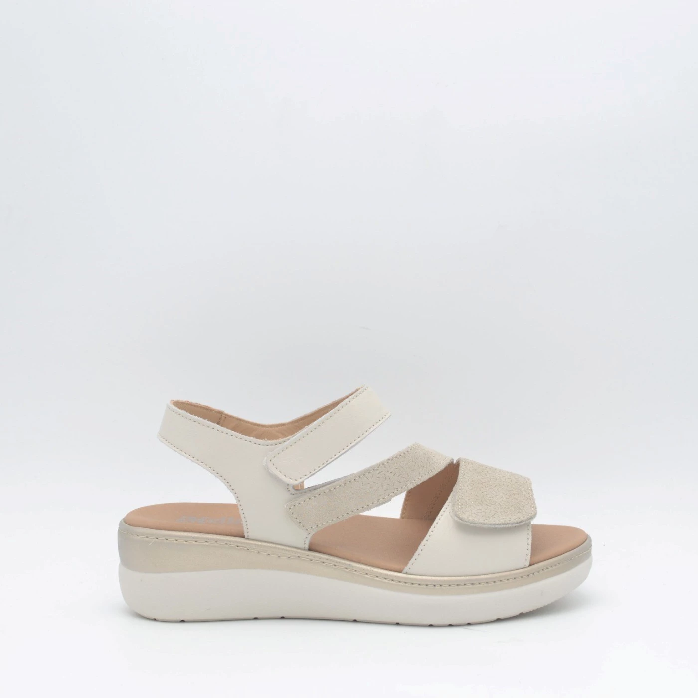 Melluso 019252 sandalo a fascia con velcro linea comfort