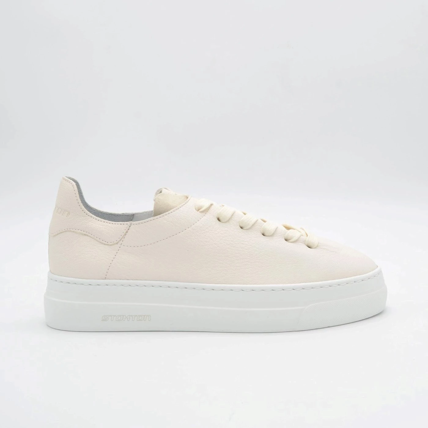 Stokton 752 D sneakers donna in pelle velvet bianca