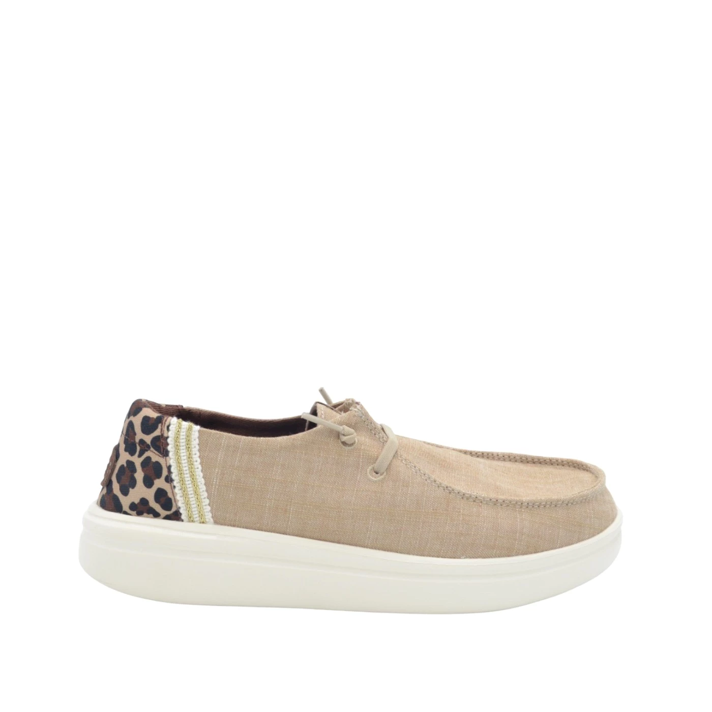 heyDUDE 43780 Wendy Rise Animal sneakers donna tessuto tortora
