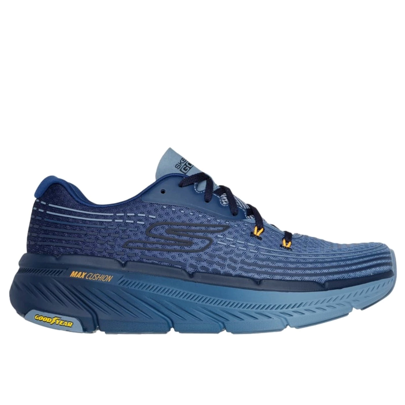 Skechers 220835 Max Cushioning scarpa sposrtiva in mesh blue