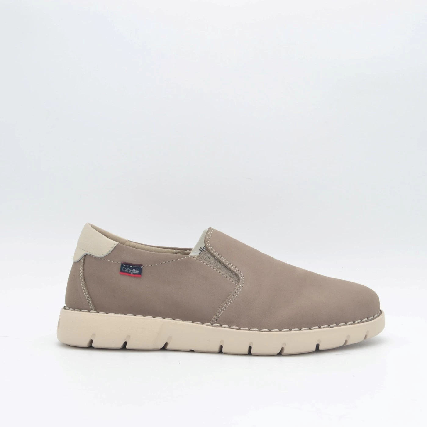 Callaghan 57702 mocassini slip on uomo in nabuk sfoderato beige