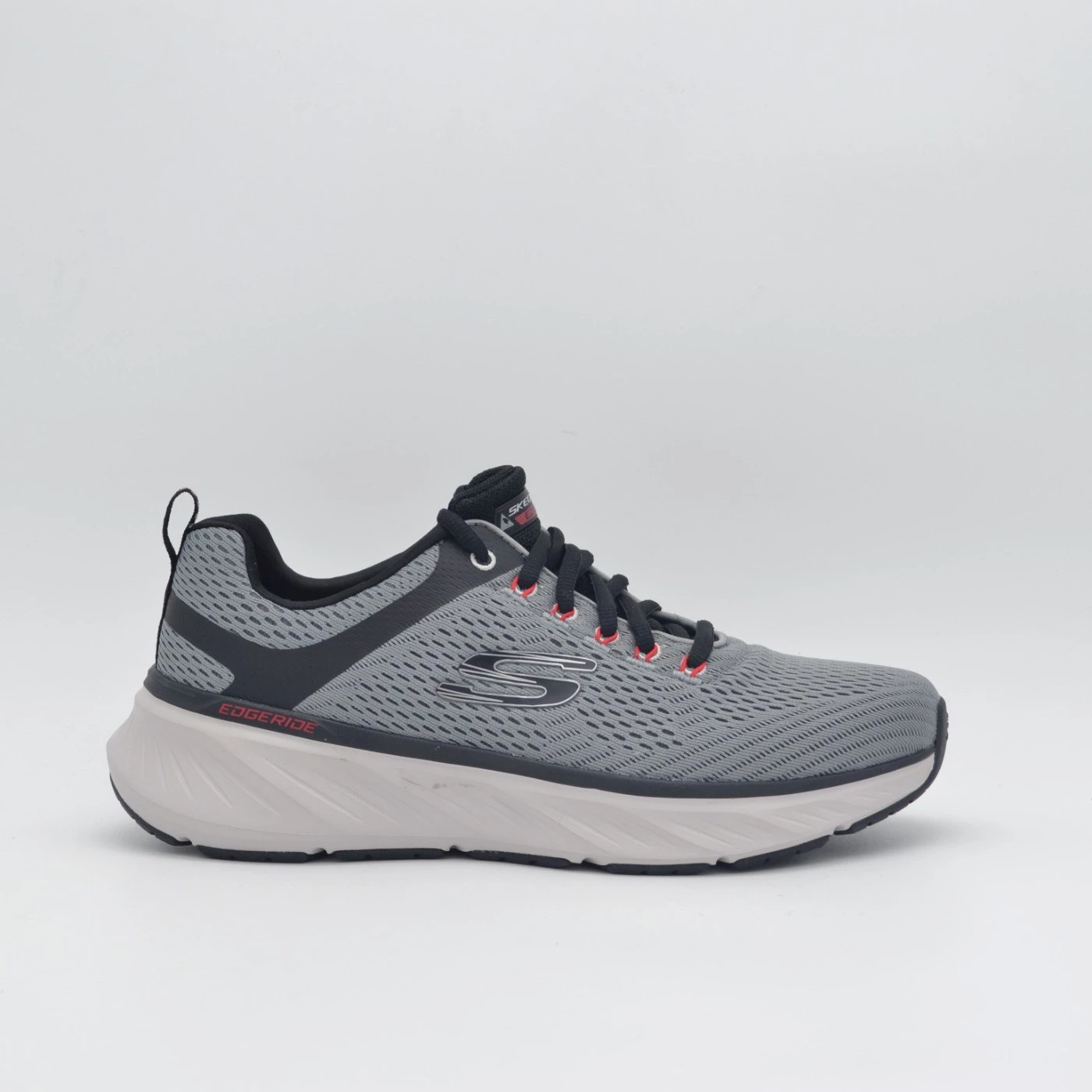 Skechers 232843 Edgeride scarpa uomo sportiva in tessuto grigio