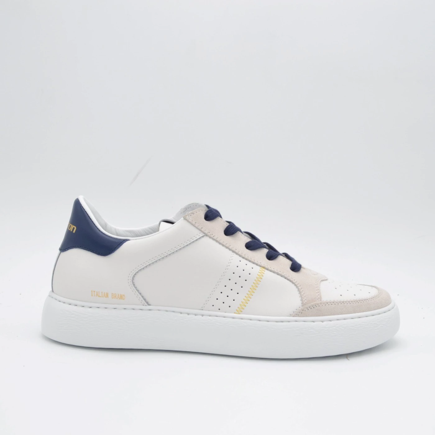 Stokton 493 U Sneakers uomo in vitello bianco