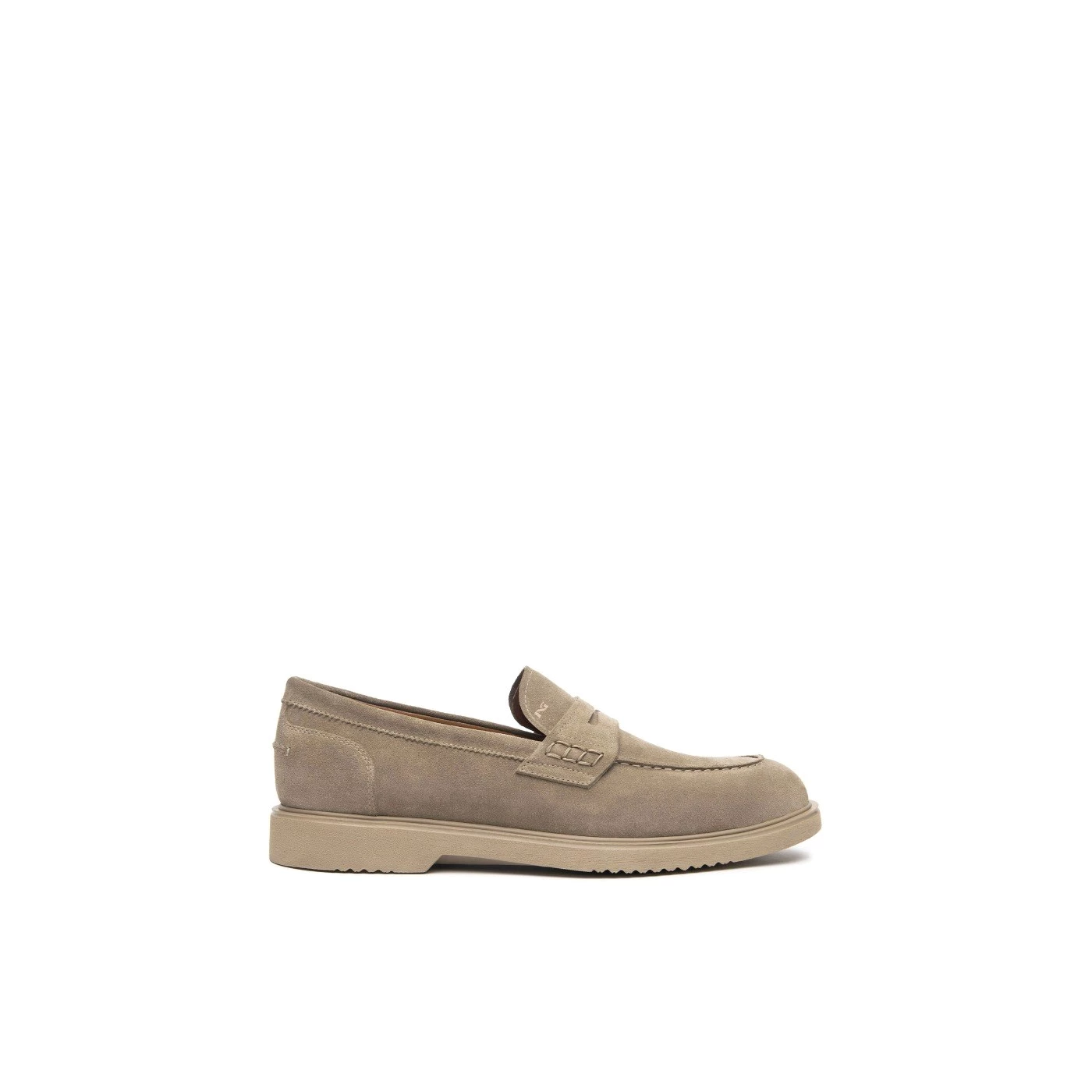 Nero Giardini E500610U mocassino uomo in camoscio beige