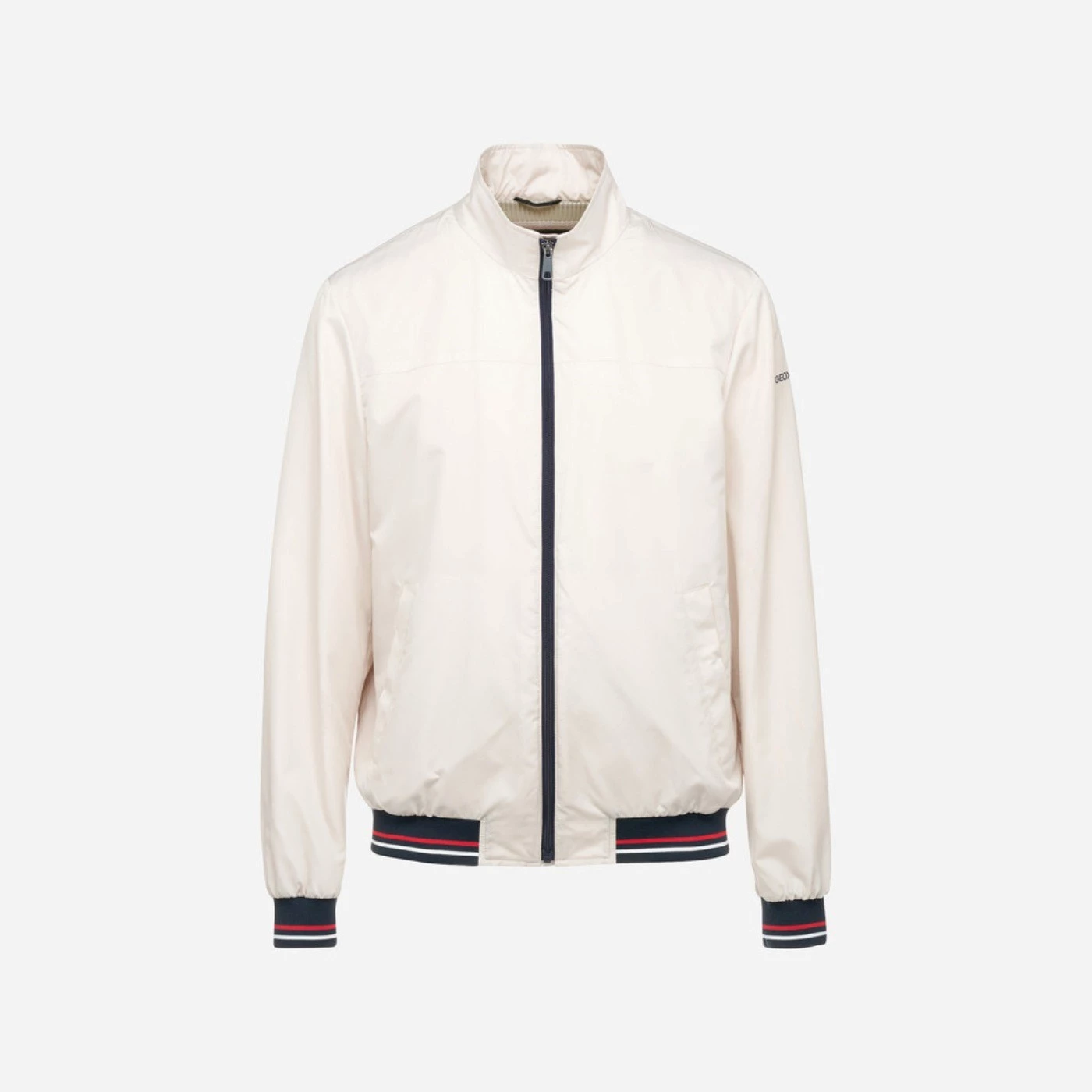 Geox M5520J Giubbotto bomber uomo in tessuto beige