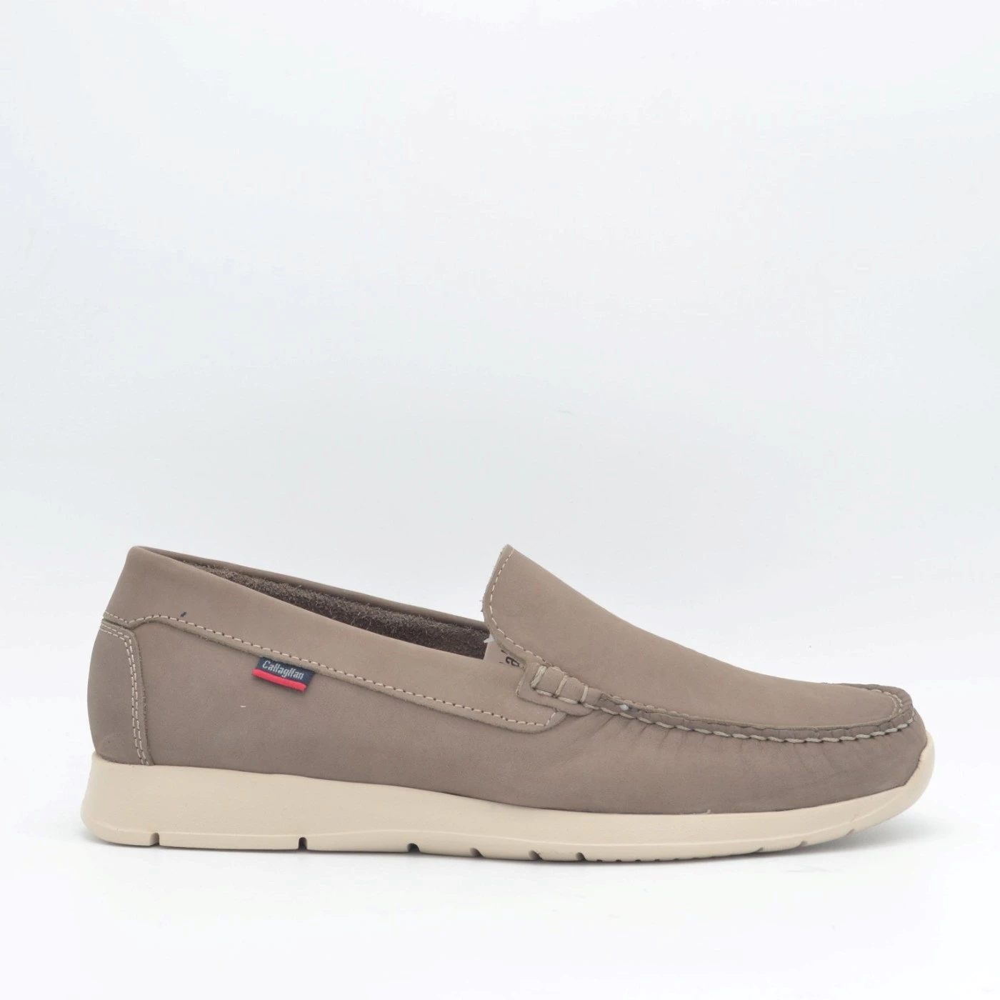 Callaghan 58211 mocassini uomo in nabuk sfoderato beige