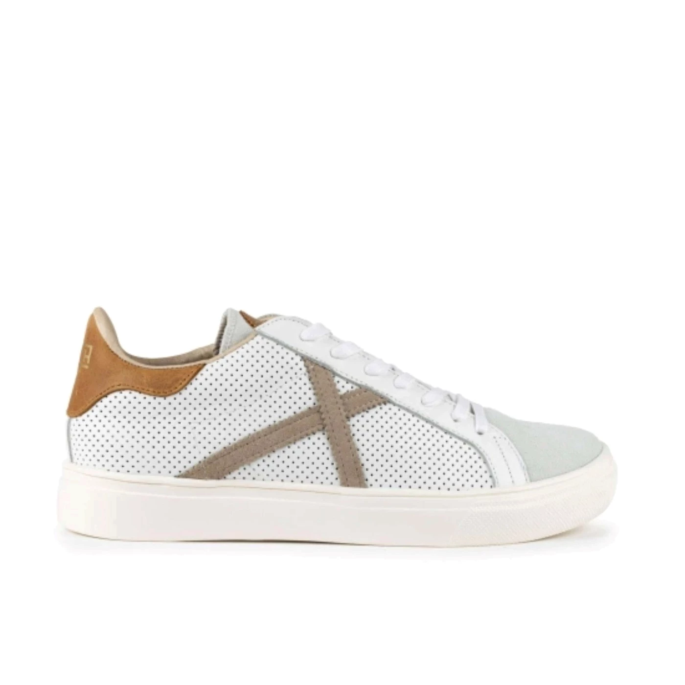 Munich 8080106 Rete 106 sneakers uomo in pelle bianca e camoscio