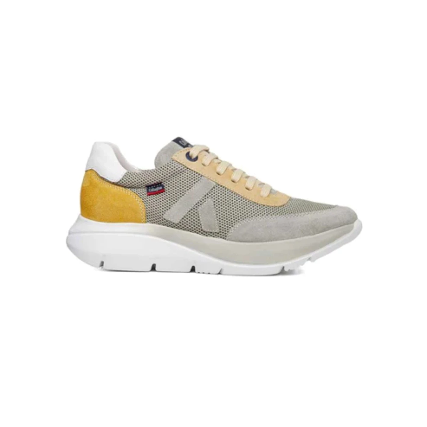 Callaghan 61203 stringate sneakers uomo in tessuto oliva
