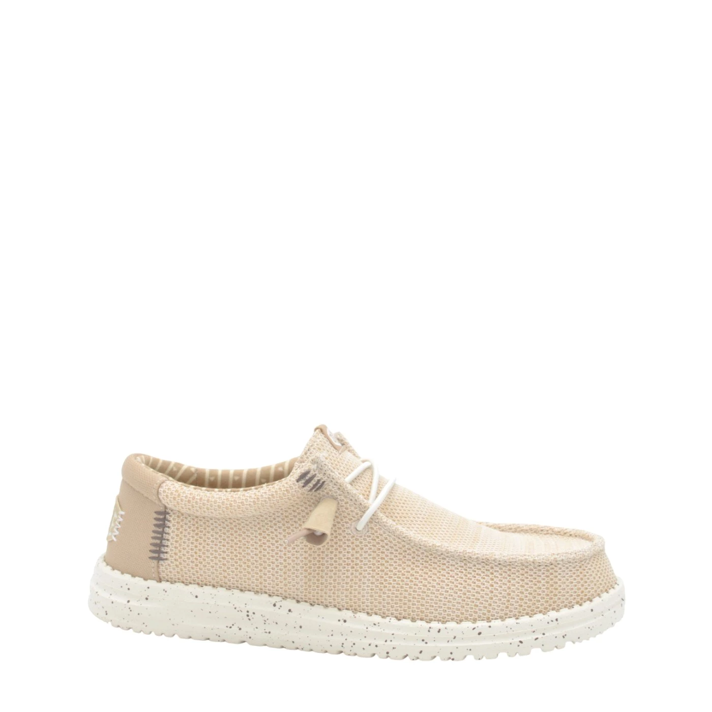 heyDUDE 41898 Wally Stretch sox stringata uomo in tessuto beige