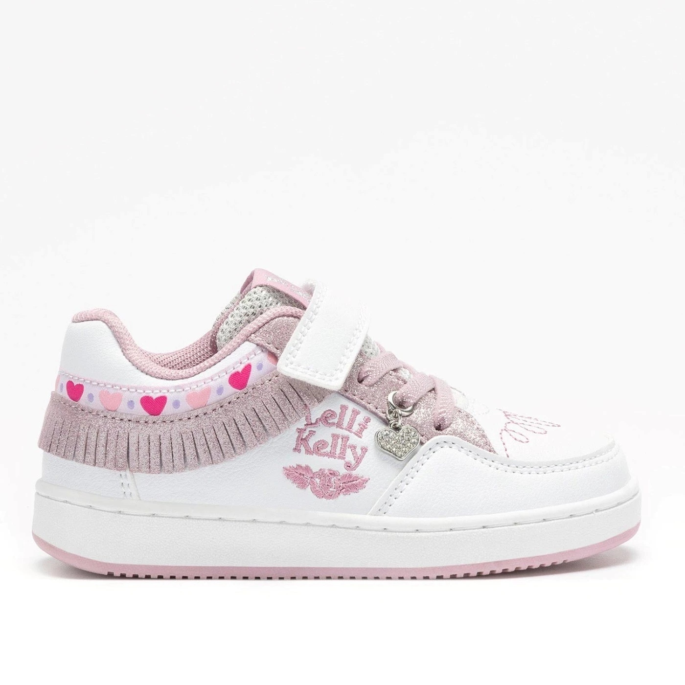 Lelli Kelly LKAA8095 sneakers bambina con frangetta bianca