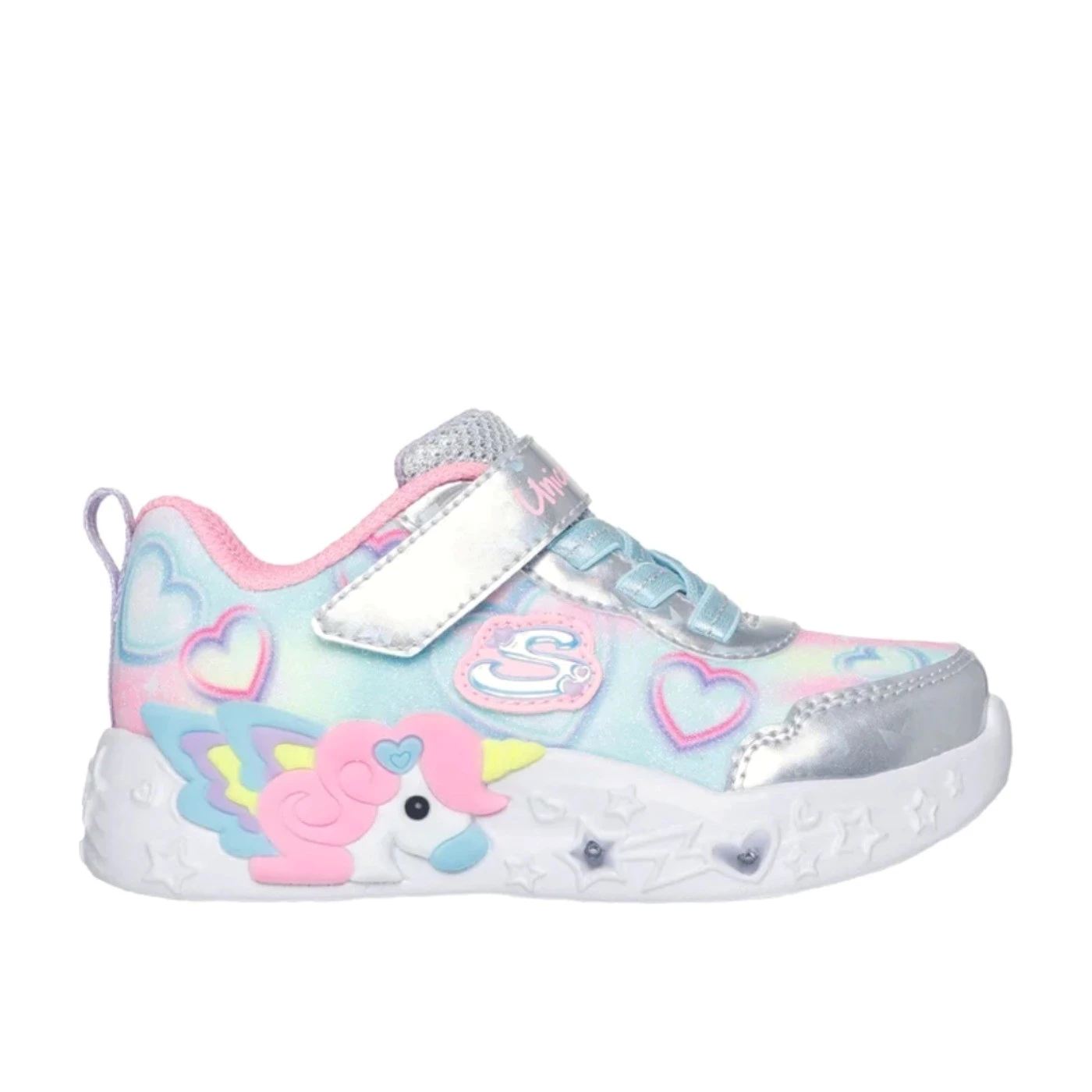 Skechers  303064N scarpa sportiva bambina tessuto e luci