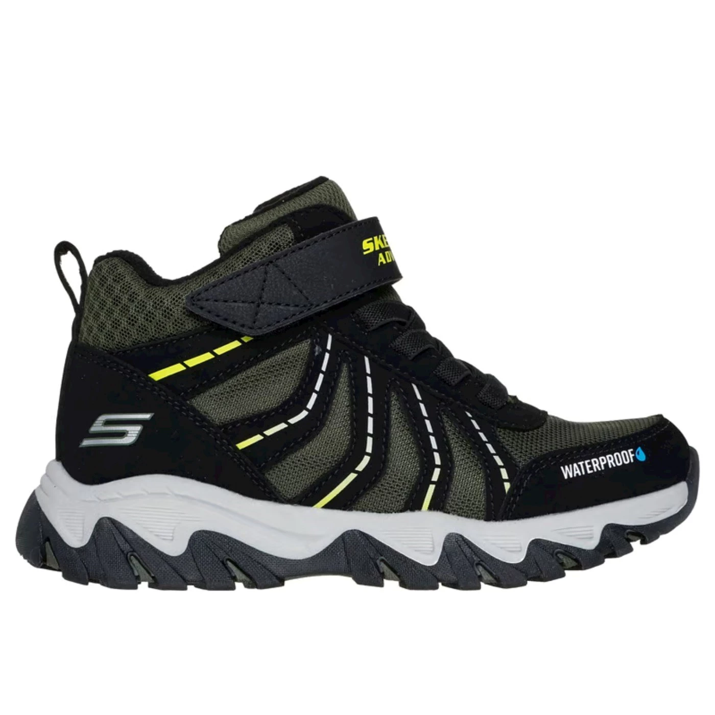 Skechers 406412 Rugged ranger stivaletti bambino waterproof neri