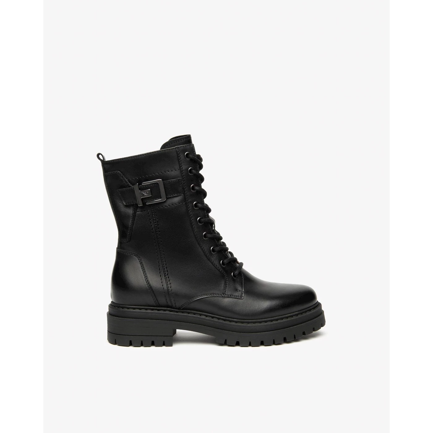 Nero giardini I514833D stivaletti anfibi in pelle nero