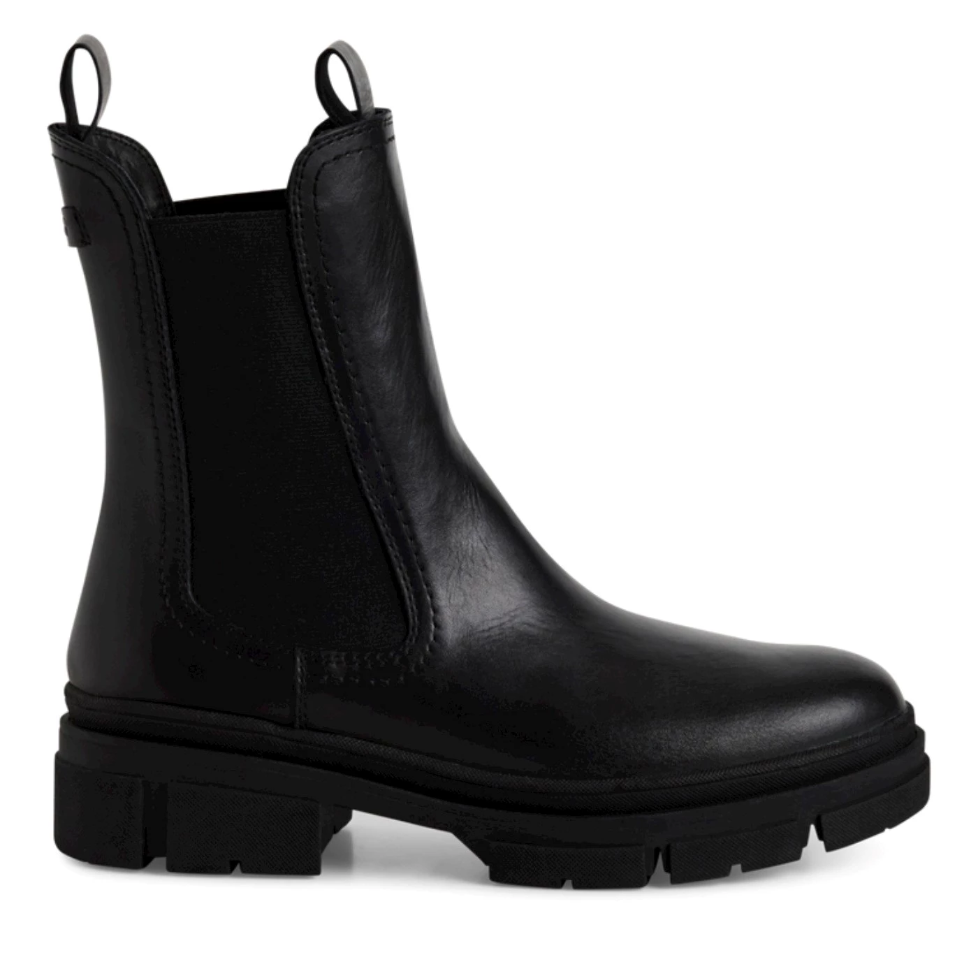 Tamaris 25901 chelsea boot in pelle nero doppio elastico