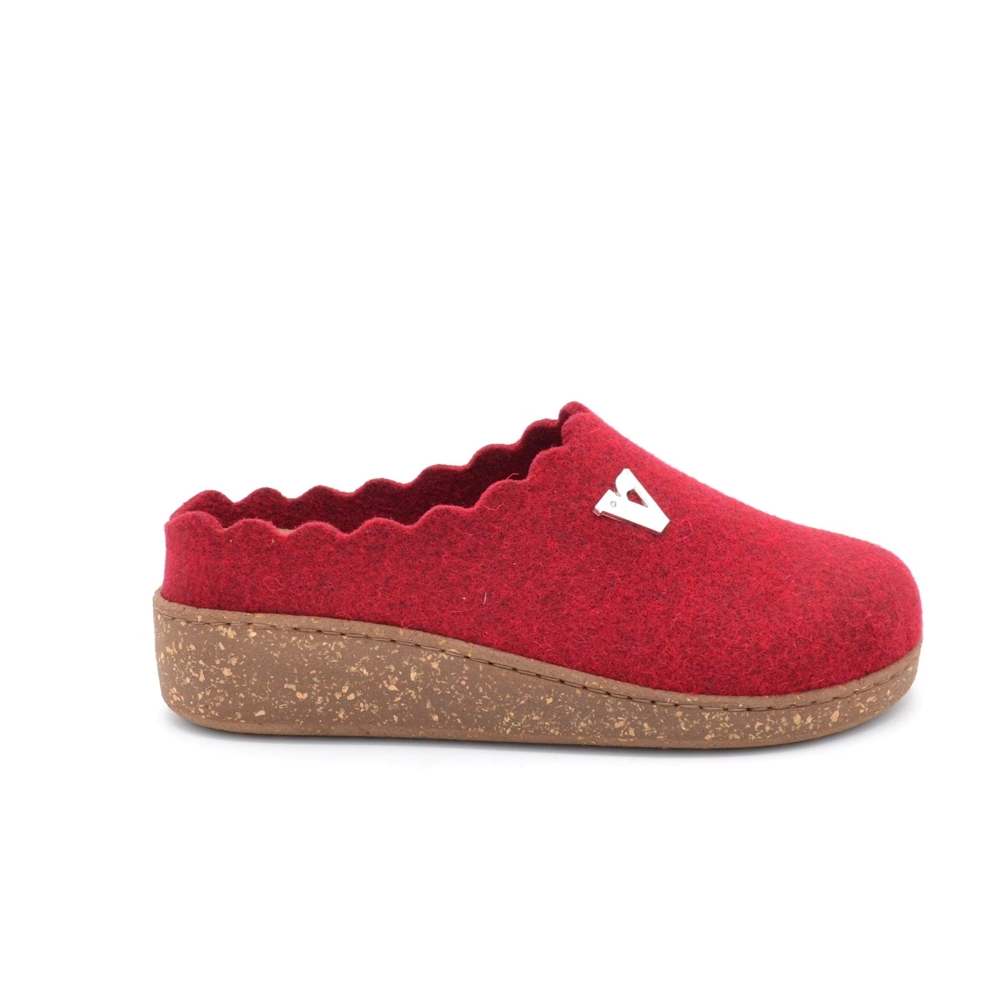 Valleverde 55180 ciabatta donna feltro di lana plantare estraibi