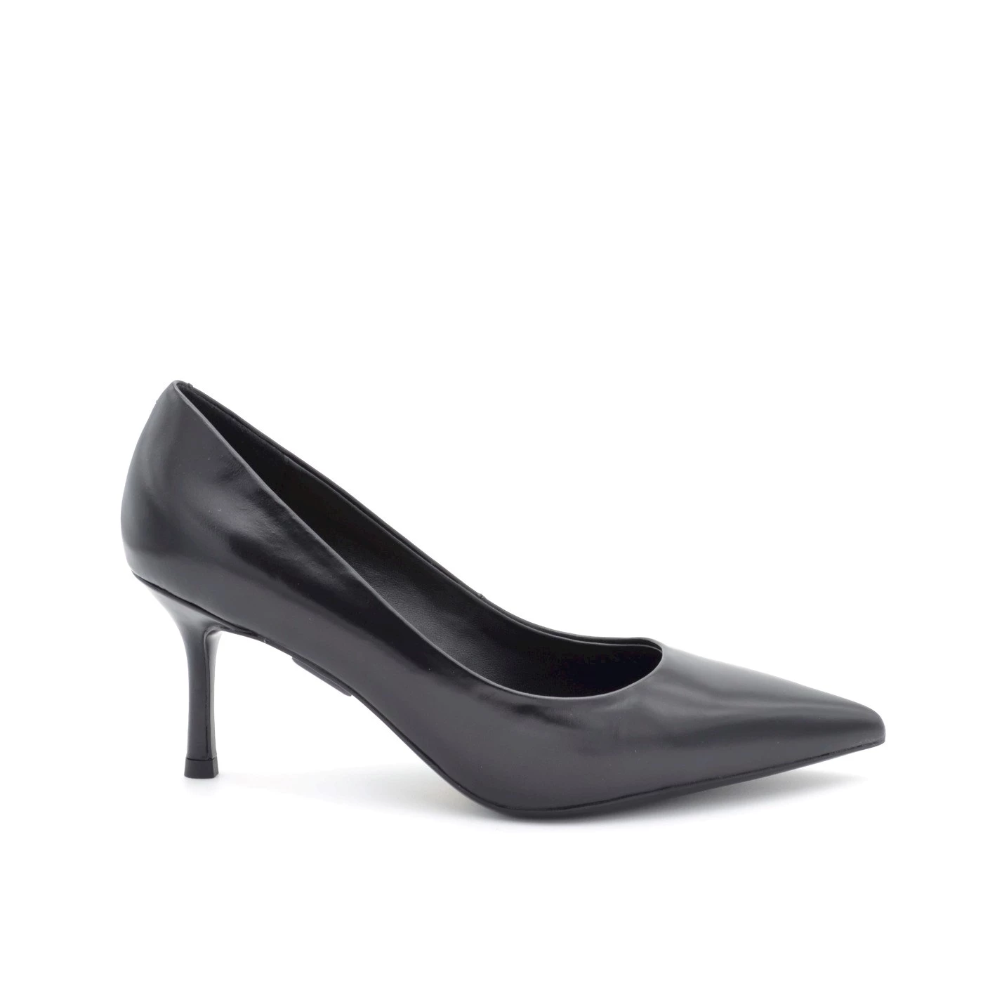 Chiconic 208 décolleté in vitello nero con tacco 7 cm