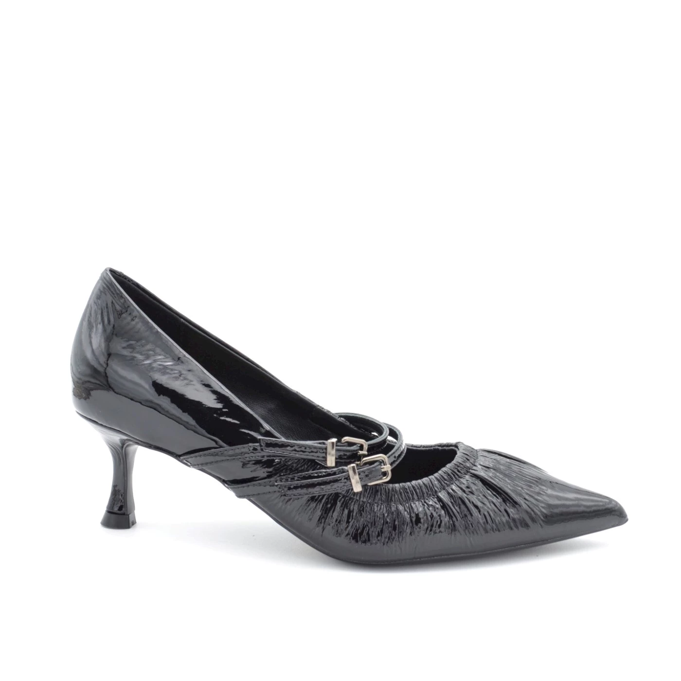 Chiconic 262 décolleté in naplak nero con tacco 5 cm
