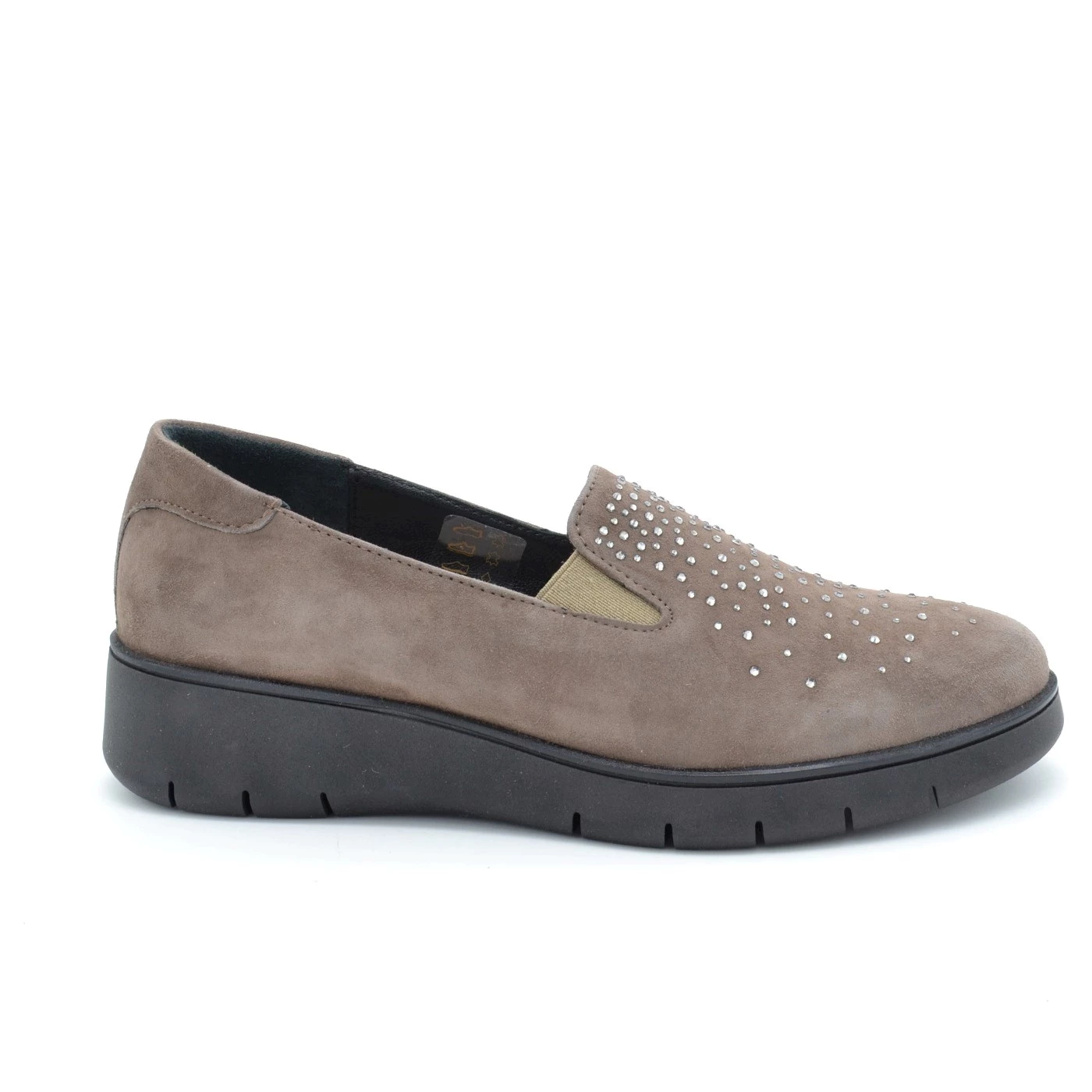 Grunland SC2179 tass mocassino linea comfort nabuk tortorta