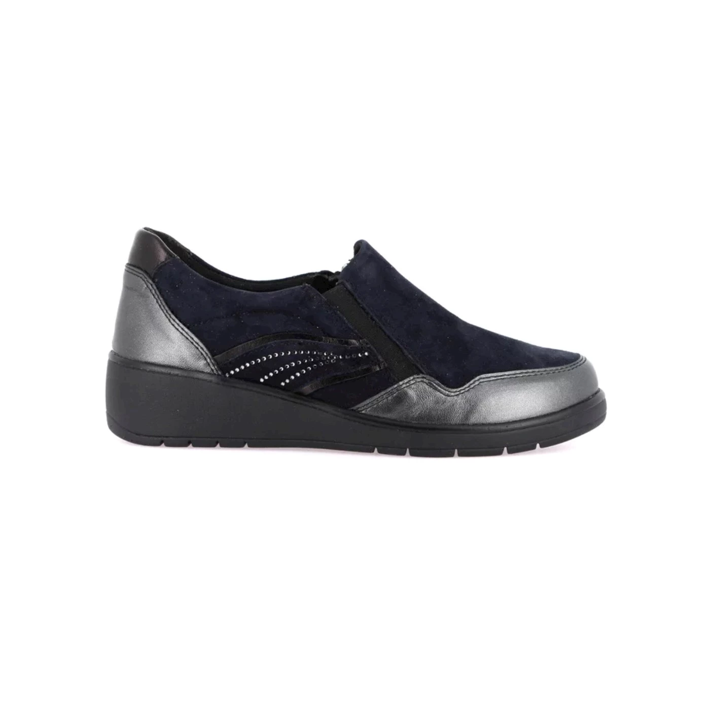 Grunland SC6130 linea comfort scarpa bassa slip on nero