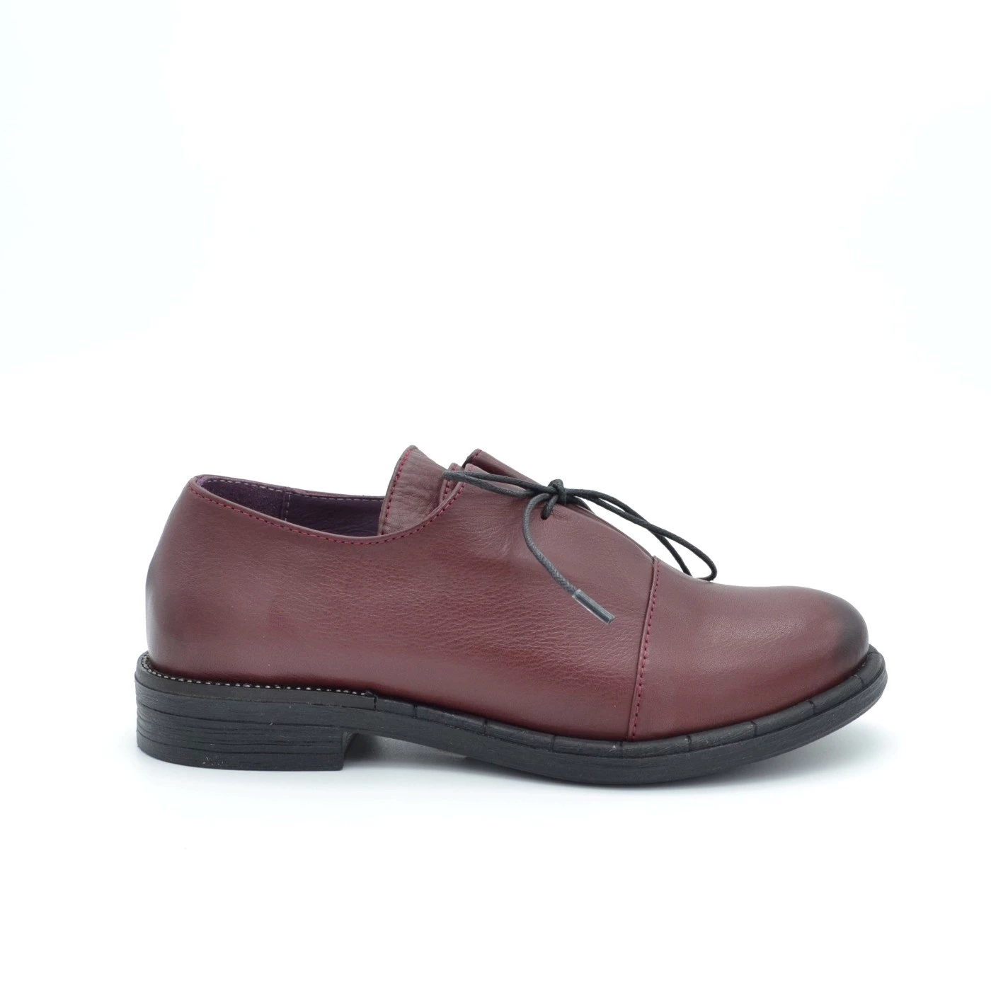 BUENO P2400 stringata donna in pelle bordeaux