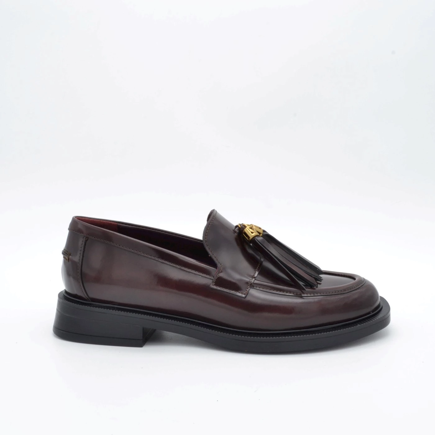 Lorenzo Mari GINEVRA 18 mocassini testa di moro con mappetti