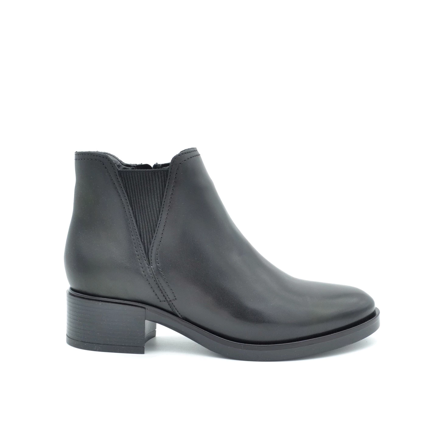 Melluso  K91863Z stivaletti in pelle nera con tacco 4 cm